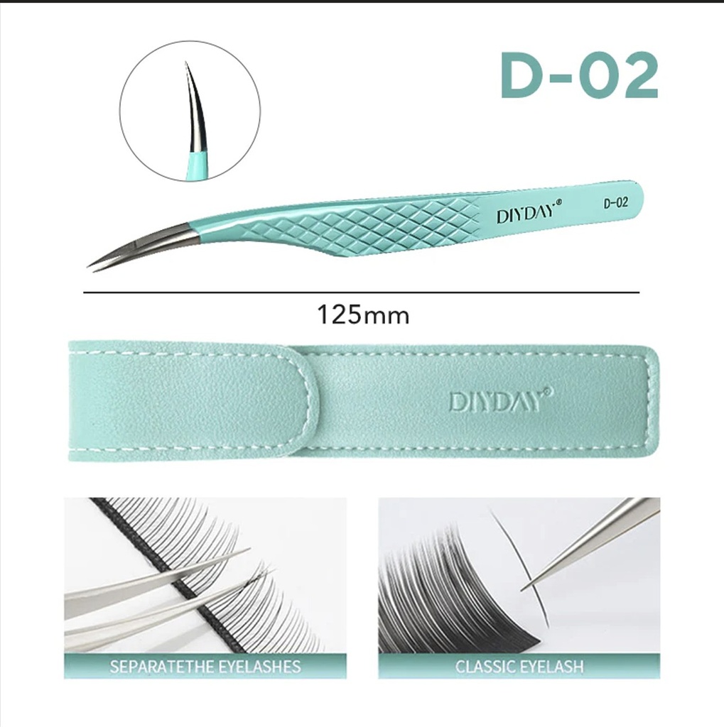 Pinza antideslizante punta de fibra D-02