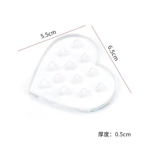 Bandeja de Corazón Transparente